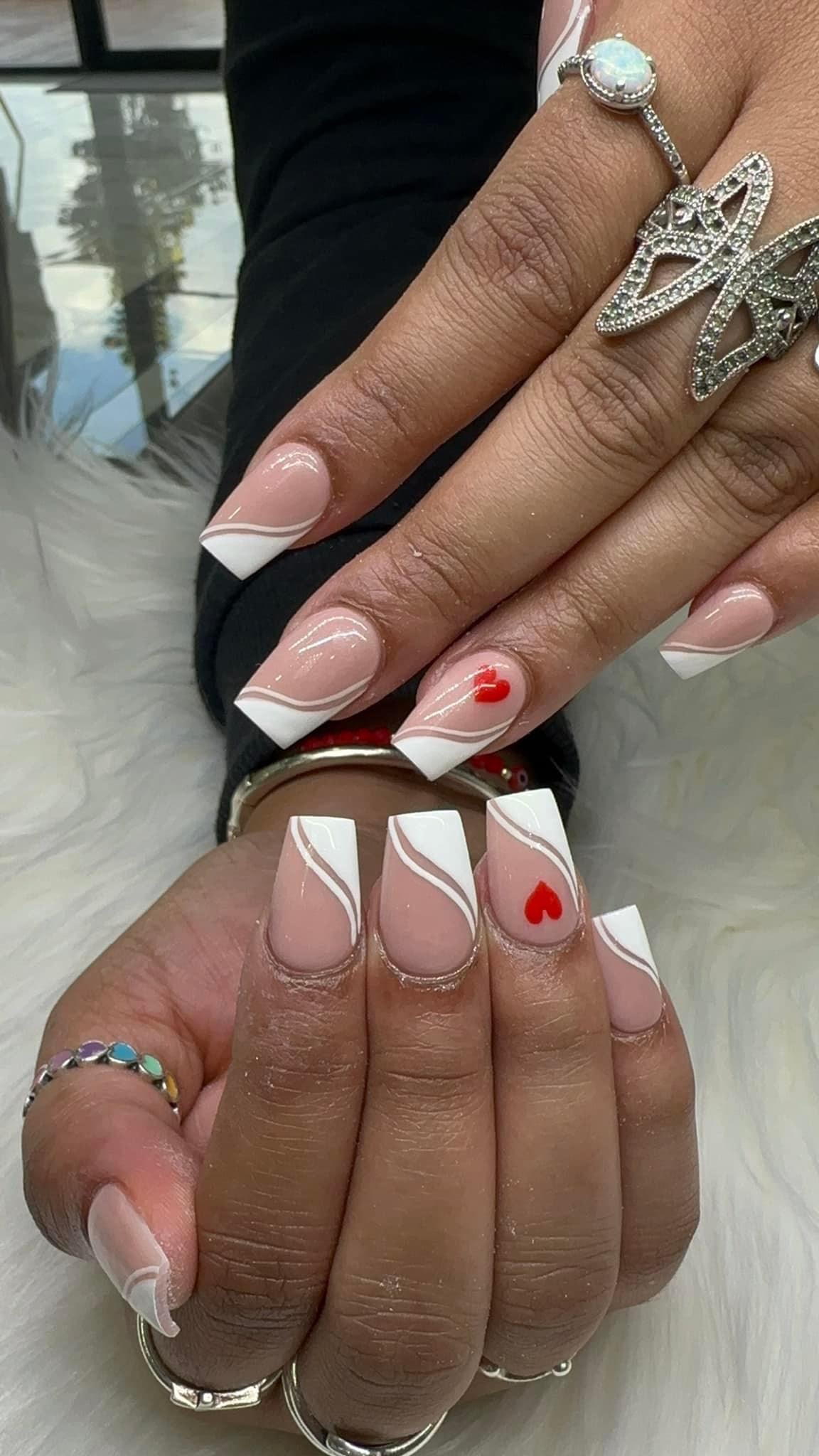 Nashua Nails Spa ombre nail design